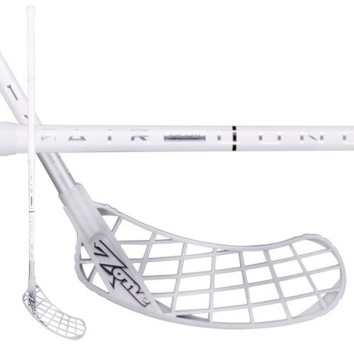Florbalová hokejka ZONE MONSTR AIRLIGHT 27 white/silver 104cm R-18 - florbalová hůl