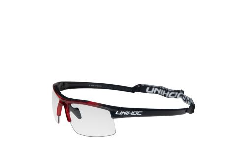 Ochranné brýle na florbal UNIHOC EYEWEAR ENERGY junior crystal red/black - Ochranné brýle
