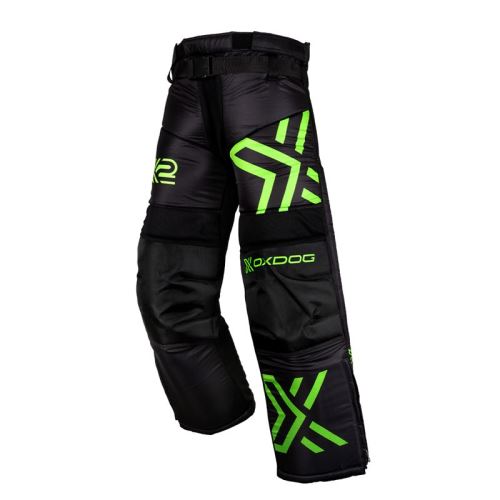 OXDOG X2 GOALIE PANTS JR Black/green 150/160