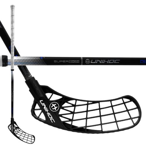 Florbalová hokejka UNIHOC ICONIC GLNT SUPERSKIN REG 26 black 96cm L - florbalová hůl