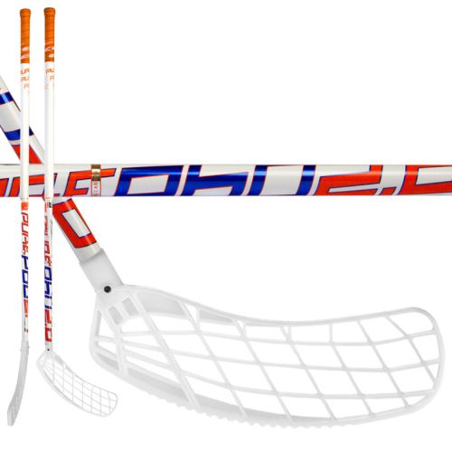 Floorball stick EXEL P60 WHITE 2.6 103 ROUND MB R - Floorball stick for adults