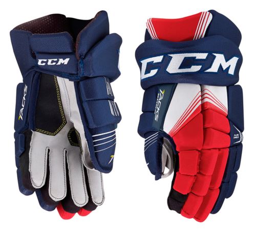 Hokejové rukavice CCM TACKS 5092 navy/red/white senior - 14" - Rukavice