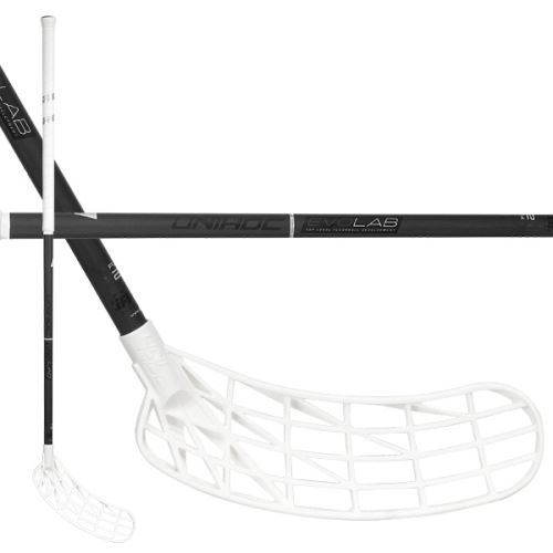 Florbalová hokejka UNIHOC UNILITE EVOLAB 26 white/silver 104cm R - florbalová hůl