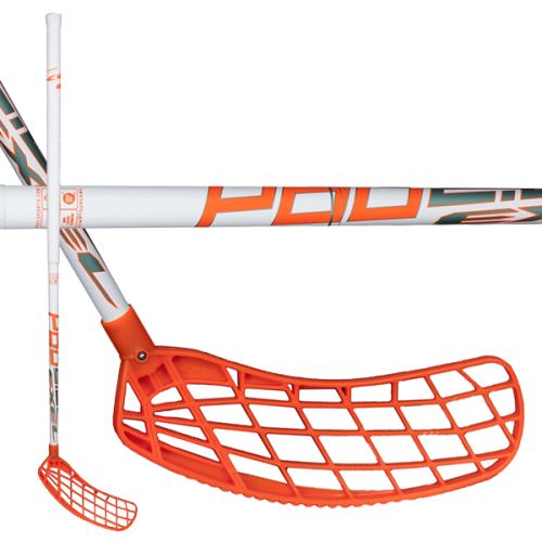 Floorball stick EXEL P60 WHITE 2.6 101 OVAL MB L - Floorball stick for adults