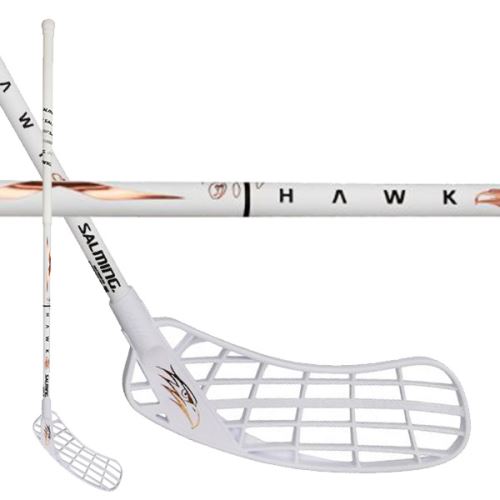 Florbalová hokejka SALMING Hawk X-shaft KZ RS Edt White 100 (111cm) Left - florbalová hůl