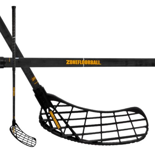 Florbalová hokejka ZONE HARDER AIR SL SKELETON 29 black 96cm R - florbalová hůl