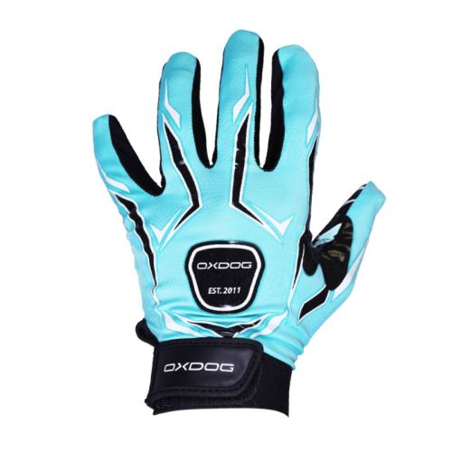 Floorball goalie gloves OXDOG TOUR GOALIE GLOVE tiff blue S - Gloves