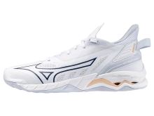 Mizuno WAVE MIRAGE 5 / White/Navy Peony/Peach Parfait 37.0/4.5