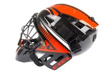 Brankářská florbalová maska EXEL S100 HELMET senior black/orange - Brankářské masky