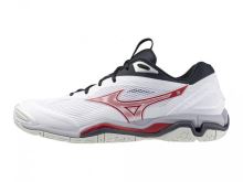 Mizuno WAVE STEALTH 6 / White/Salsa/Black / 40.5/7.0