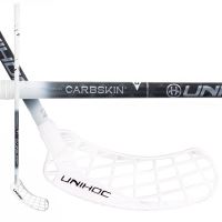 Florbalová hokejka UNIHOC Epic CarbSkin 26 white/grey 100cm
