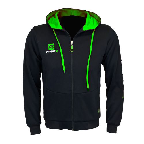 Sports sweatshirts and hoodies FREEZ VICTORY ZIP HOOD black/green 128

 - Hoodies