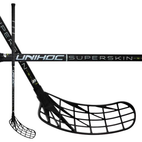 Florbalová hokejka UNIHOC UNILITE SUPERSKIN MAX TITAN 26 black 100cm L - florbalová hůl