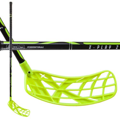 Floorball stick EXEL X-PLAY BLACK-YELLOW 2.6 101 ROUND SB L - Floorball stick for adults