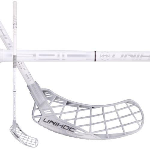 Florbalová hokejka UNIHOC Epic STL 26 white 104cm R - florbalová hůl