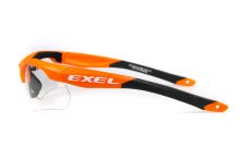 Floorball protection goggles EXEL X100 EYE GUARD junior orange - Protection glasses