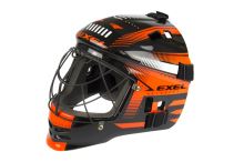 Floorball goalie mask EXEL S60 HELMET junior black/orange - masks