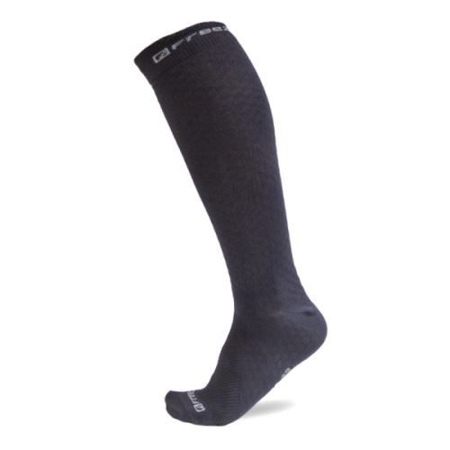 Kompresní podkolenky FREEZ LONG COMPRESS SOCKS BLACK 43-46 - Stulpny a ponožky