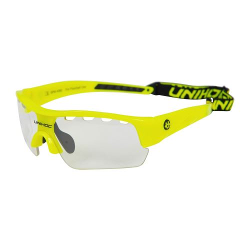 UNIHOC EYEWEAR VICTORY junior neon yellow - Protection glasses