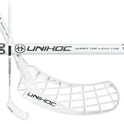 Florbalová hokejka UNIHOC EPIC STL 26 white/black 100cm - florbalová hůl