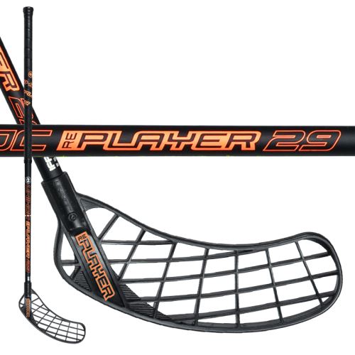 Florbalová hokejka UNIHOC REPLAYER 29 black/neon orange 96cm - florbalová hůl