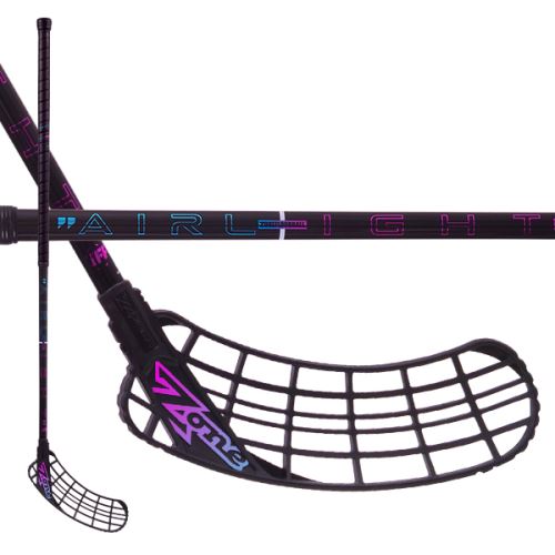 Florbalová hokejka ZONE ZUPER AIRLIGHT 27 black/rainbow 100cm - florbalová hůl