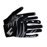 Floorball goalie gloves SALMING Hawk Gloves Black/Grey M