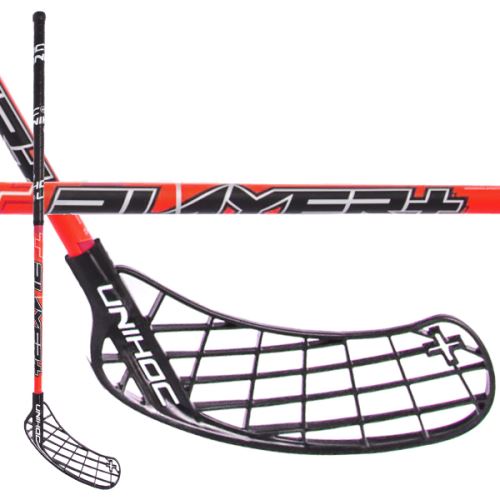 Florbalová hokejka UNIHOC PLAYER+ 26 red/black 100cm - florbalová hůl