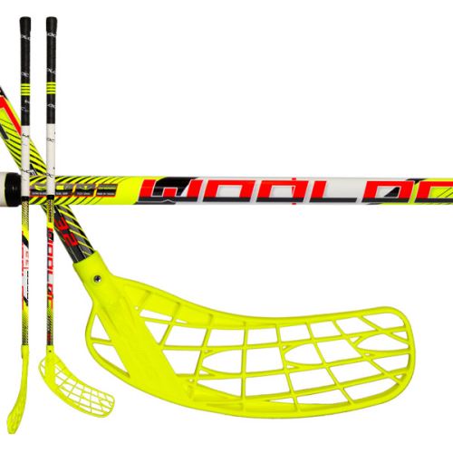 Floorball stick WOOLOC FORCE 3.2 yellow 96 ROUND NB '16 - Floorball stick for adults