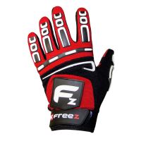 Floorball goalie gloves FREEZ G-180 GOALIE GLOVES red senior, L - Gloves