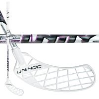 Florbalová hokejka UNIHOC UNITY TOP LIGHT II 29 white/purple 100cmR-17