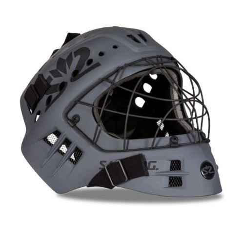 Brankářská florbalová helma SALMING Phoenix Elite Helmet Dark Grey - Brankářské masky