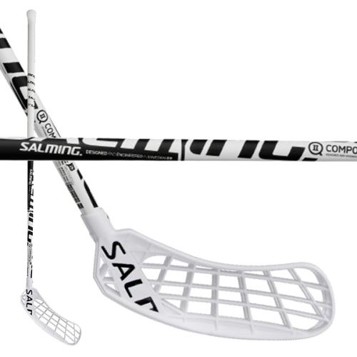 Florbalová hokejka SALMING Q2 Composite 29 Black/White 100 (111cm) Right - florbalová hůl
