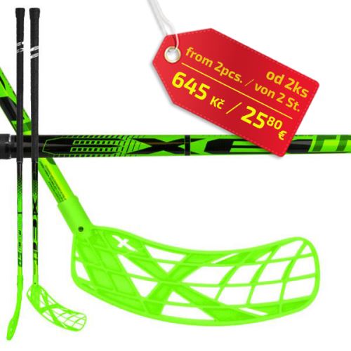 Floorball stick EXEL FPplayER 2.9 green 98 ROUND SB R ´16
 - Floorball stick for adults