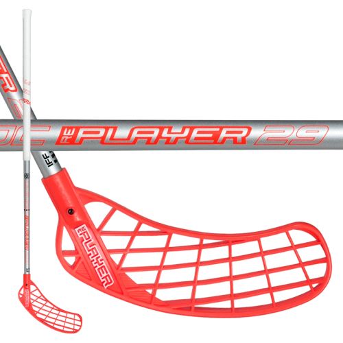 Floorball stick UNIHOC REPLAYER STL 29 white/silver 96cm L-17 - Floorball stick for adults