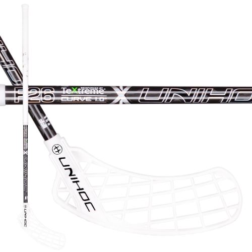 Florbalová hokejka UNIHOC Sonic TeXtreme FL Curve 1.0° 26 black 104cm - florbalová hůl