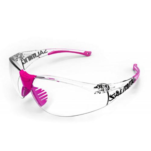 Ochranné brýle na florbal SALMING Split Vision JR Transparent/Pink - Ochranné brýle