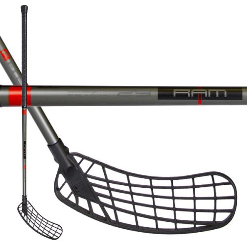 Floorball stick FREEZ RAM 29 antracite-red round MB - Floorball stick for adults