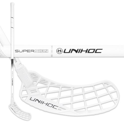 Florbalová hokejka UNIHOC EPIC SUPERSKIN MAX FL 26 white/bla - florbalová hůl