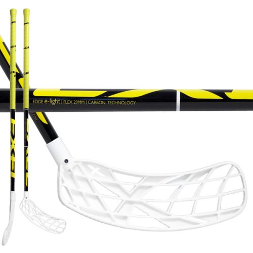 Florbalová hokejka EXEL E-LIGHT 2.9 black/yellow ROUND 95 SB X-BLADE L - florbalová hůl