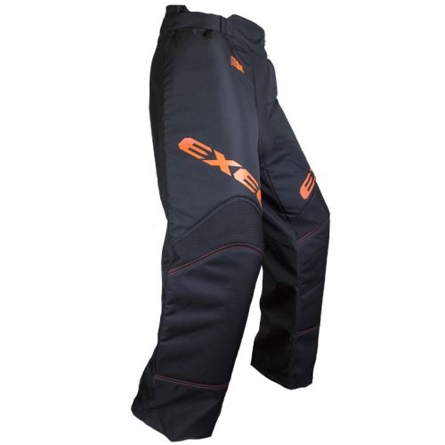 Brankářské florbalové kalhoty EXEL S60 GOALIE PANT black/orange 130 - Brankářské kalhoty