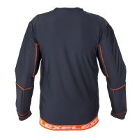 Floorball goalie vest EXEL S100 PROTECTION SHIRT black/orange L - Pads and vests