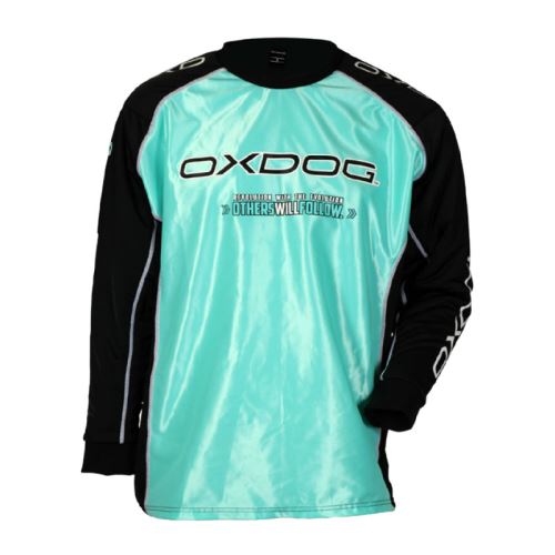 Brankářský florbalový dres OXDOG TOUR GOALIE SHIRT tiff blue 150/160 - Brankářský dres