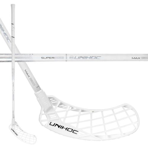 UNIHOC EPIC SUPERSKIN MAX 29 white/silver - Floorball stick for adults