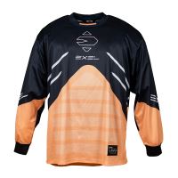 Floorball goalie jersey EXEL G MAX GOALIE JERSEY PEACH/BLACK  - XL