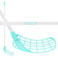 Florbalová hokejka ZONE ZUPER AIR SL 29 white/turquoise 96cm