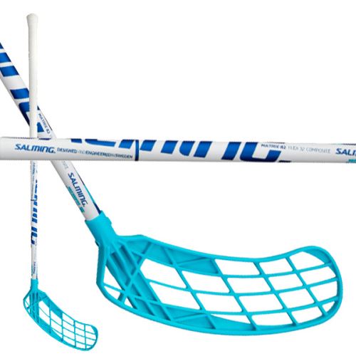 Florbalová hokejka SALMING Matrix 82 cm Light Blue 82 (93 cm) - Dětské, juniorské florbalové hole