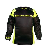 Floorball goalie vest EXEL G2 GOALIE PROTECTION JERSEY black/yellow  XXL