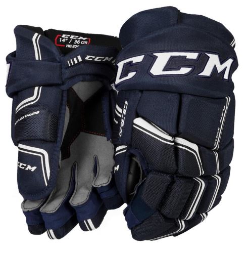 Hokejové rukavice CCM QUICKLITE 270 navy/white senior - Rukavice
