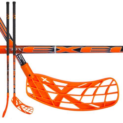 Florbalová hokejka EXEL V30x 2.9 orange 98 ROUND SB - florbalová hůl